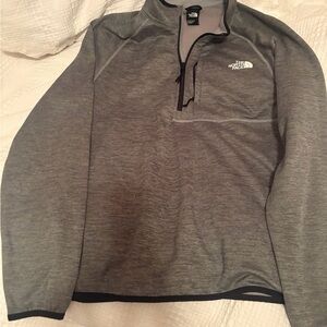 The North Face Light Gray Fleece Pullover